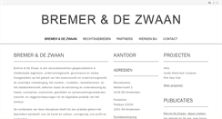 Desktop Screenshot of bremerdezwaan.nl